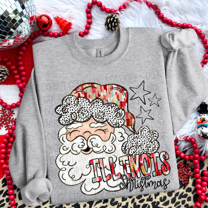 Christmas Santa States brushstroke (dropdown)-DTF
