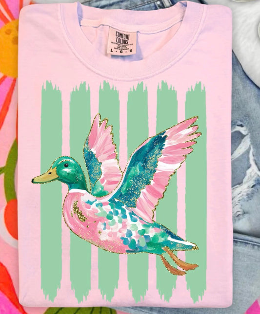 Pink and Mint duck-DTF&UV