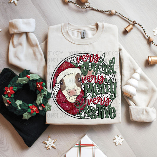 Very Festive Cow-DTF