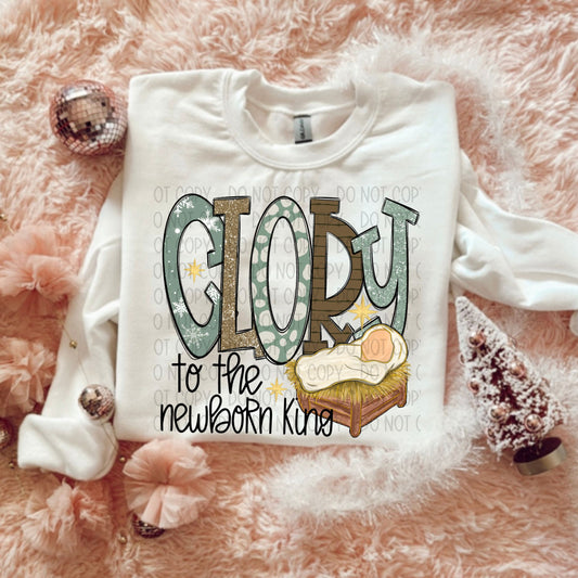 Glory To The Newborn King-DTF