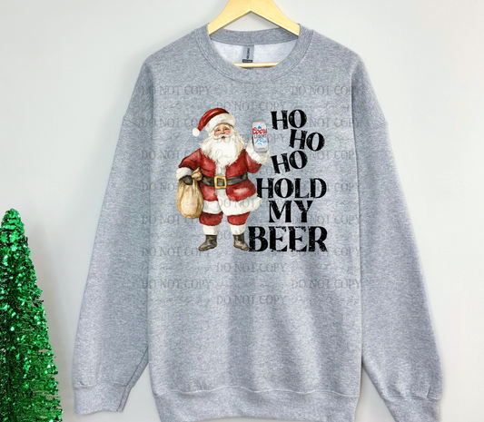 Ho Ho Ho hold my beer 1-DTF&UV