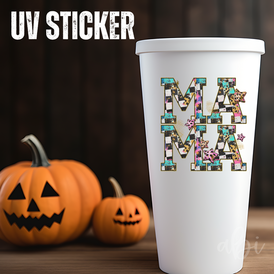 MAMA CHECK STARS -UV Stickers