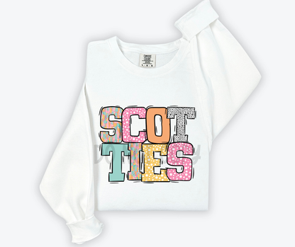 Pastel Stroke Varsity Mascots (ALL Mascots in this listing Dropdown)-DTF