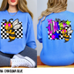 Bright Checkered Mascots (BACK- Dropdown)-DTF&UV