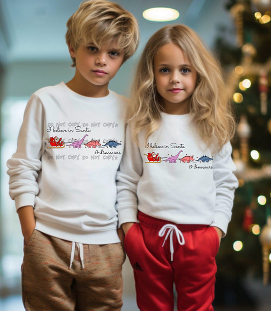 I believe in Santa and dinosaurs-DTF