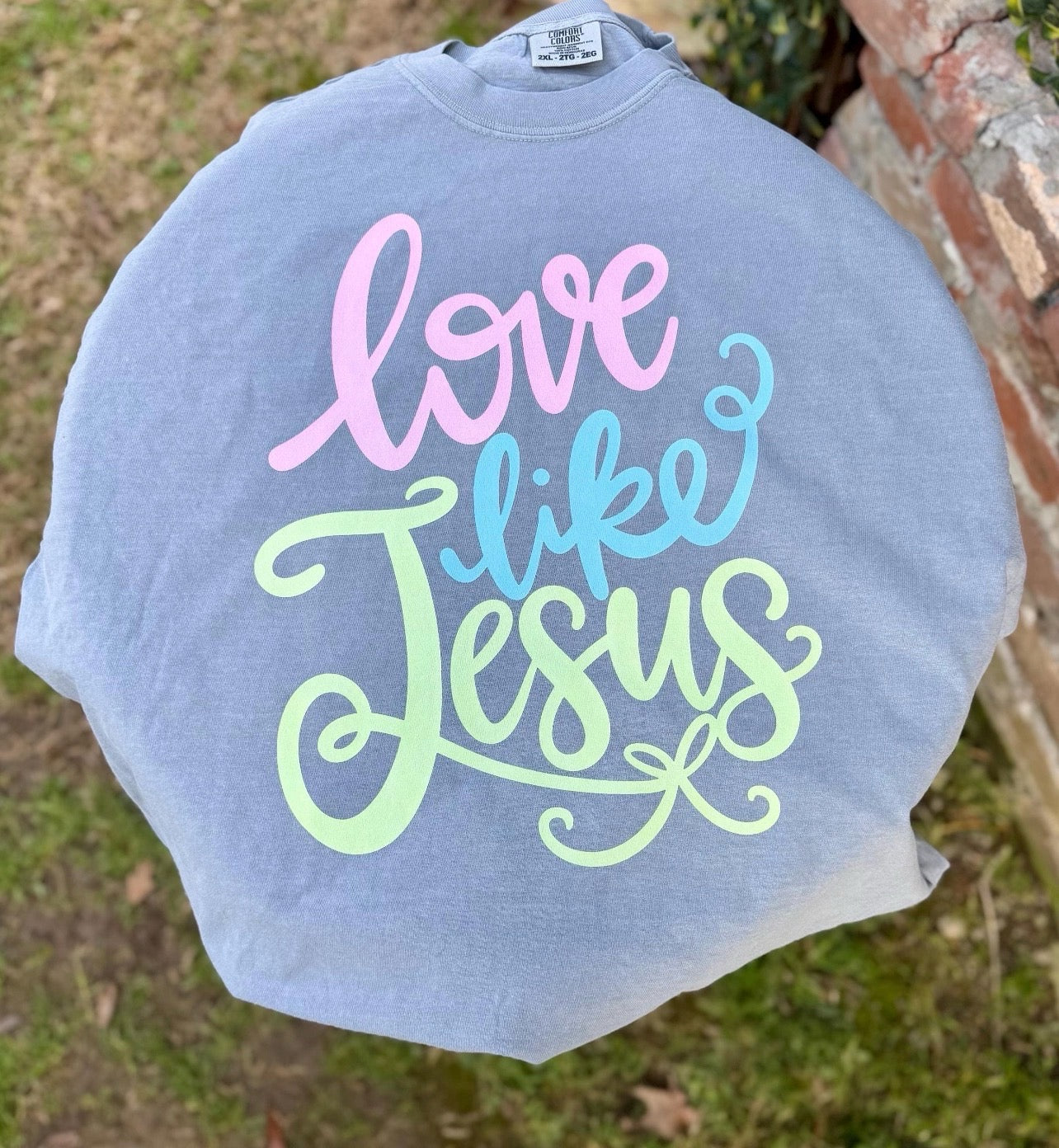 Love like Jesus pastel script-DTF&UV