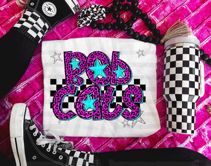 Pink Leopard Neon Mascots (dropdown)-DTF&UV