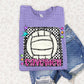Bright preppy volleyball- (DROPDOWN MASCOT)-DTF&UV