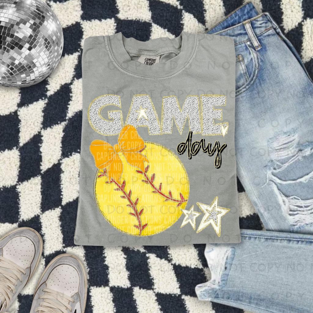 Game day Softball(all colors in dropdown)-DTF