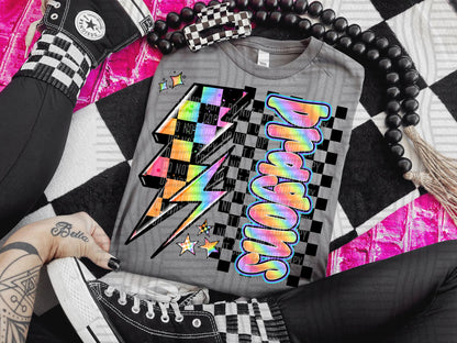 Neon Side Bolt Mascots (Dropdown)- DTF&UV