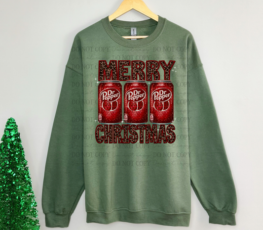 Dr Pepper merry Christmas-DTF&UV