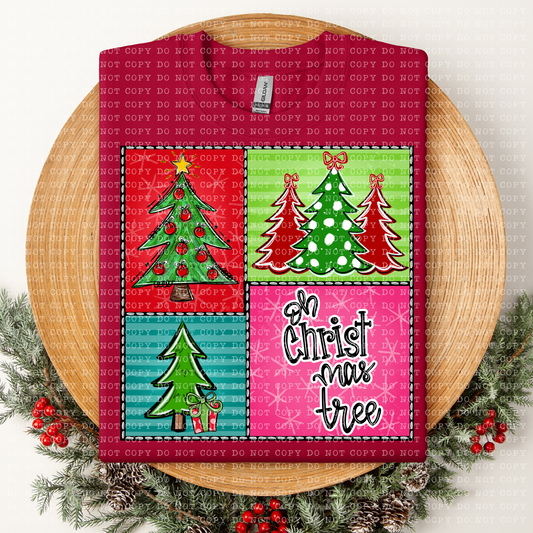 OH CHRISTMAS TREE SQUARE-DTF