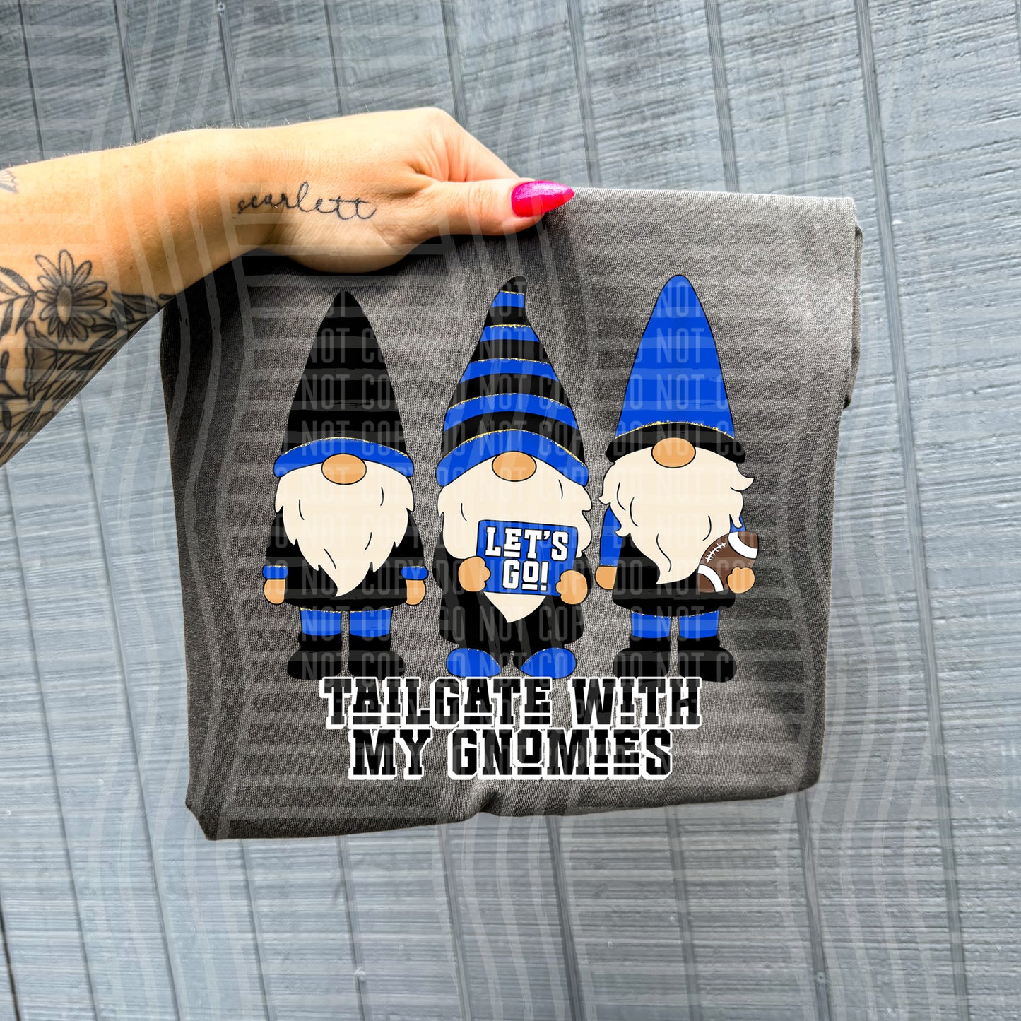 Tailgate with my Gnomies (DROPDOWN Colors)-DTF&UV