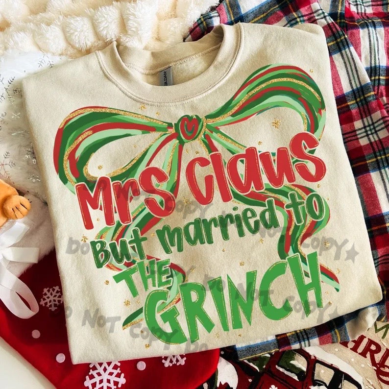 Mrs Claus but married Bow -DTF&UV