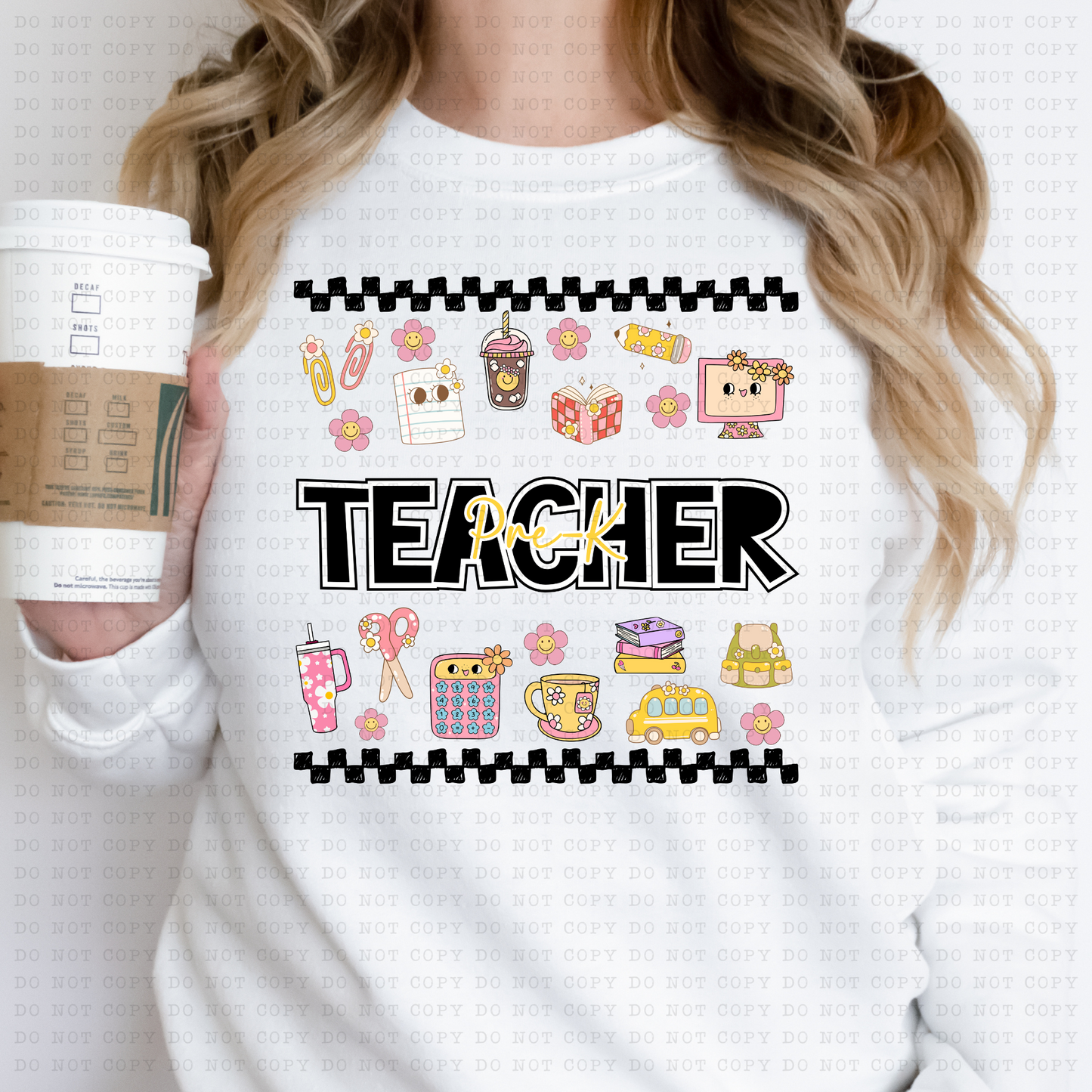 Girlie Pre-K Teacher-DTF