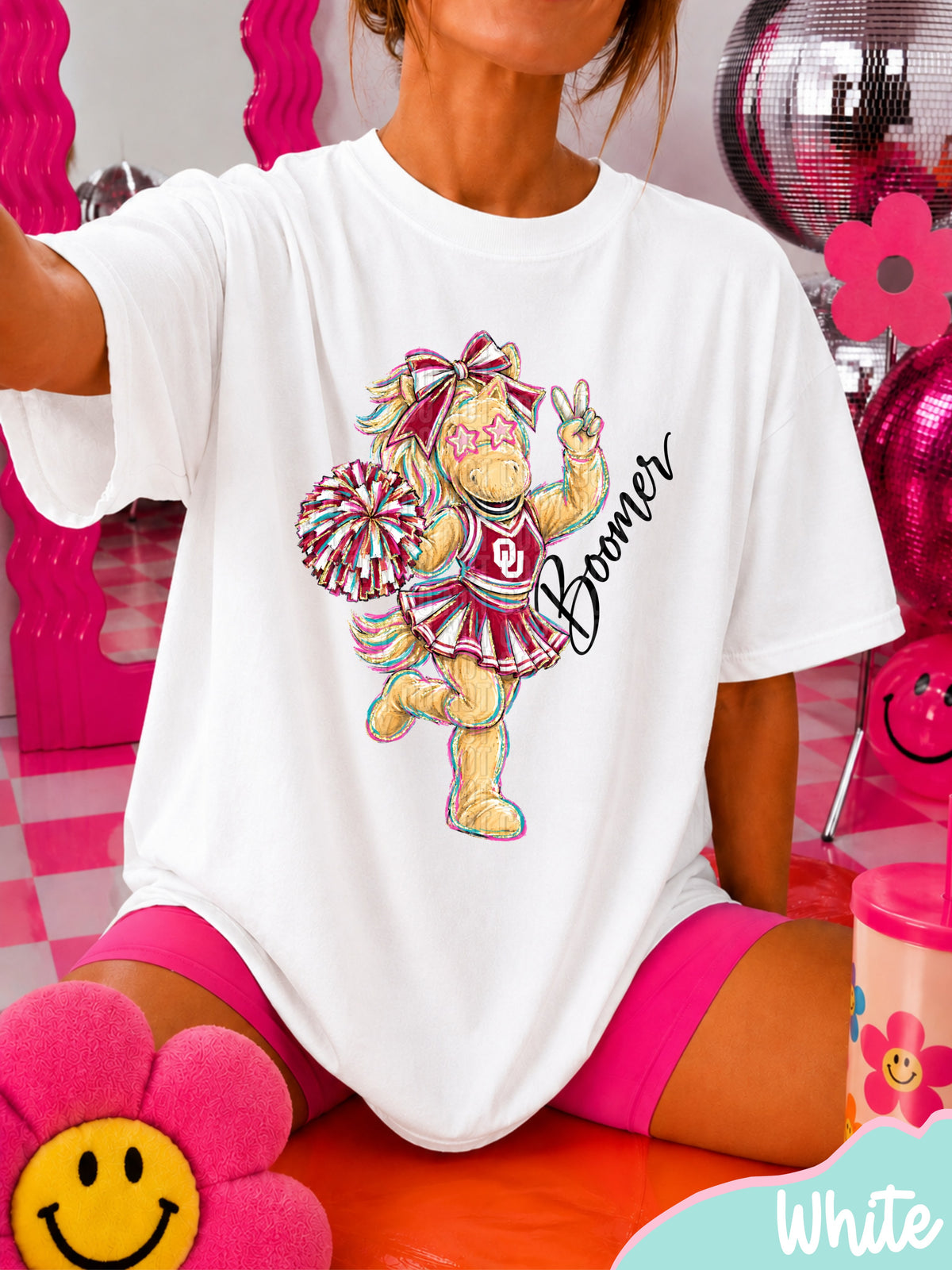 Cheer Delulu Mascot DROPDOWN -DTF&UV