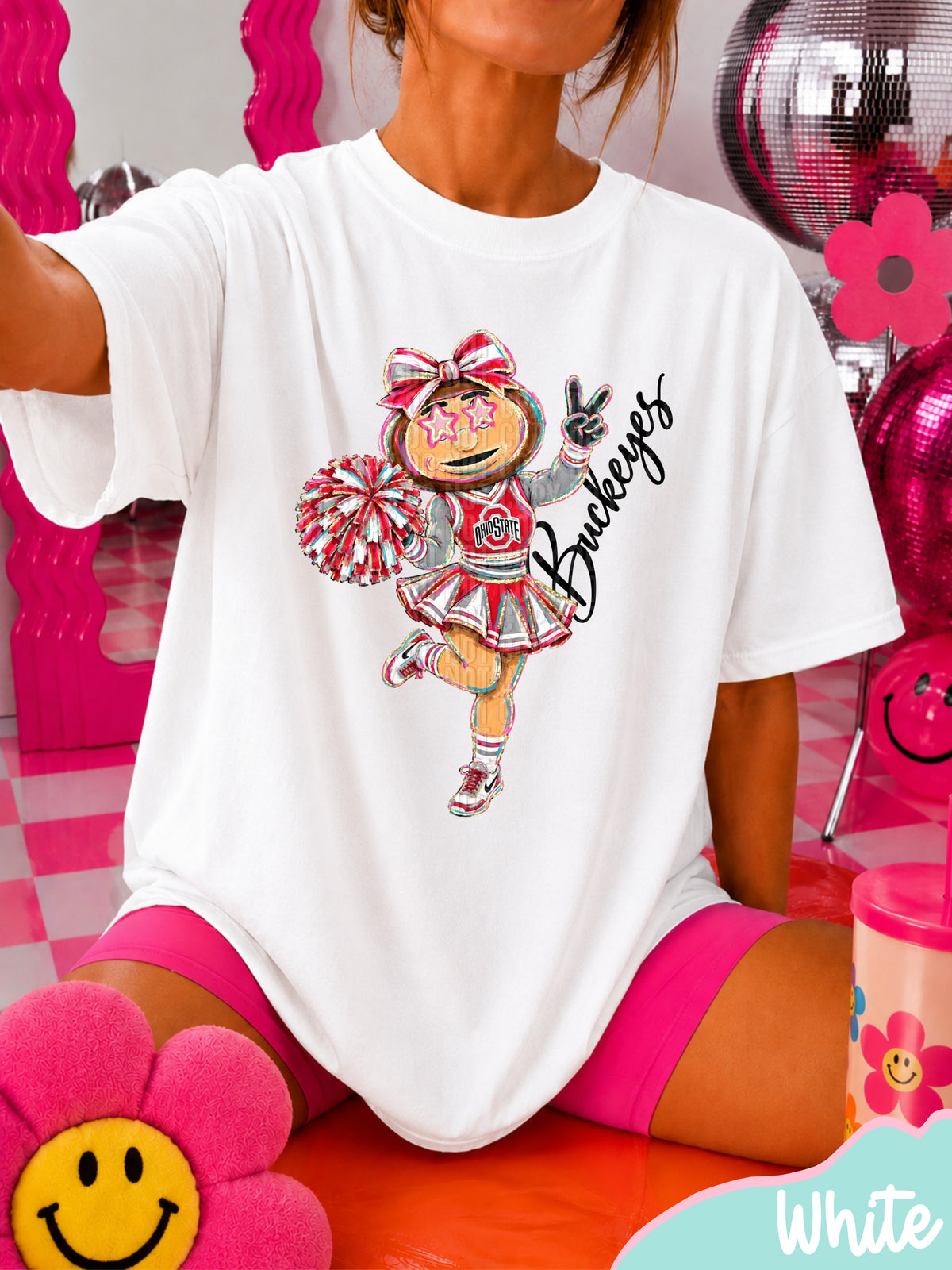 Cheer Delulu Mascot DROPDOWN -DTF&UV