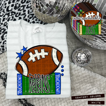 4 FOOTBALL NAME PLATES (ALL COLORS dropdown)-DTF&UV