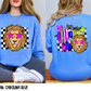 Bright Checkered Mascots (BACK- Dropdown)-DTF&UV