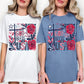 God Bless the USA collage - DTF