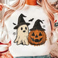 Ghost and pumpkin with witch hats- DTF&UV