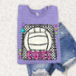 Bright preppy volleyball- (DROPDOWN MASCOT)-DTF&UV