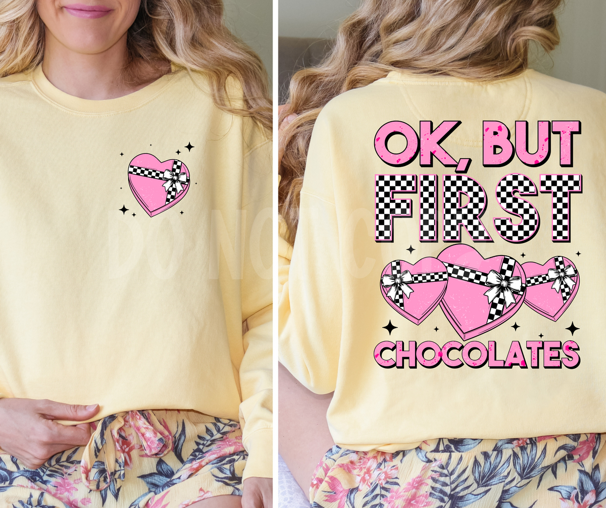 But first chocolate (Back)-DTF