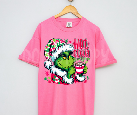 Hot cocoa season Grinch-DTF