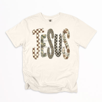 Jesus checkered camo leopard patterns -DTF DEAL