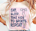 Pink and Blue Eat Sleep Sports- DTF&UV