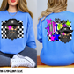 Bright Checkered Mascots (BACK- Dropdown)-DTF&UV