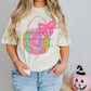 Pink pumpkin bucket with bow-DTF