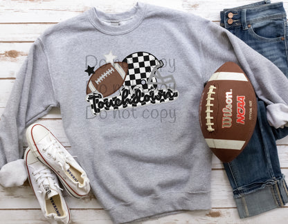 Touchdown check faux stitched-DTF