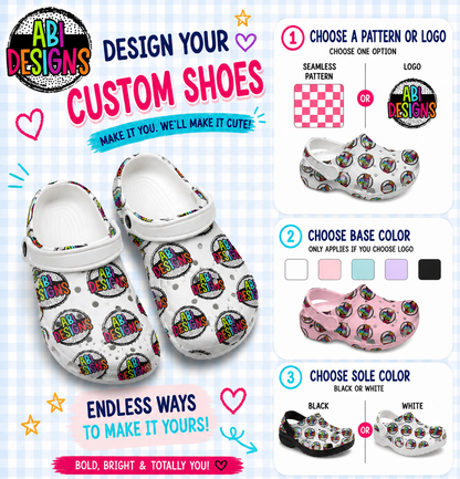 ABI On the go custom Shoes(Message for sizing questions)- Pre-Order
