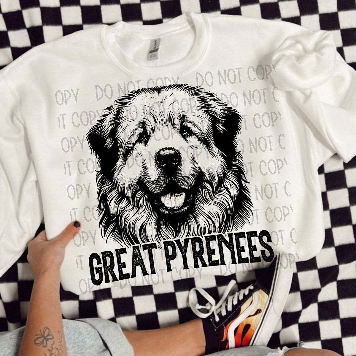 Great Pyrenees Portrait - DTF