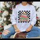 Merry Christmas Stacked Tree Checkered And Leopard - DTF