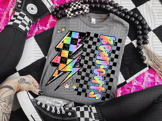 Neon Side Bolt Mascots (Dropdown)- DTF&UV
