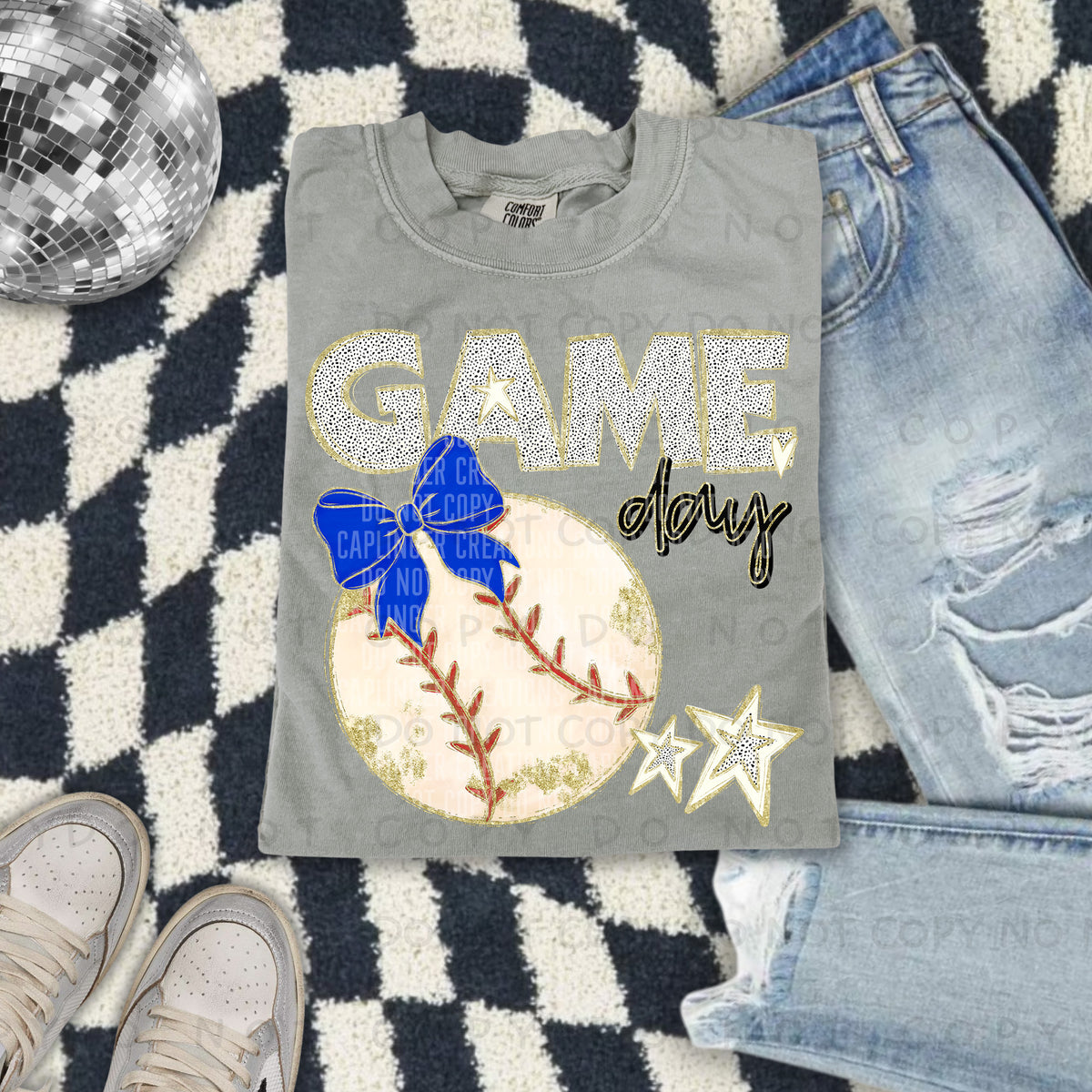 Game day Baseball(all colors in dropdown)-DTF