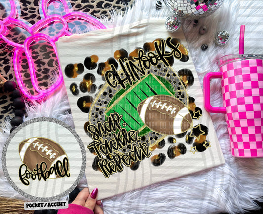 Snap Tackle Repeat Mascot (Includes front and back) (Dropdown)- DTF&UV