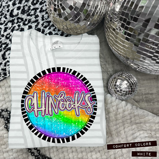 Rainbow Splatter Rounds(Dropdown)- DTF&UV
