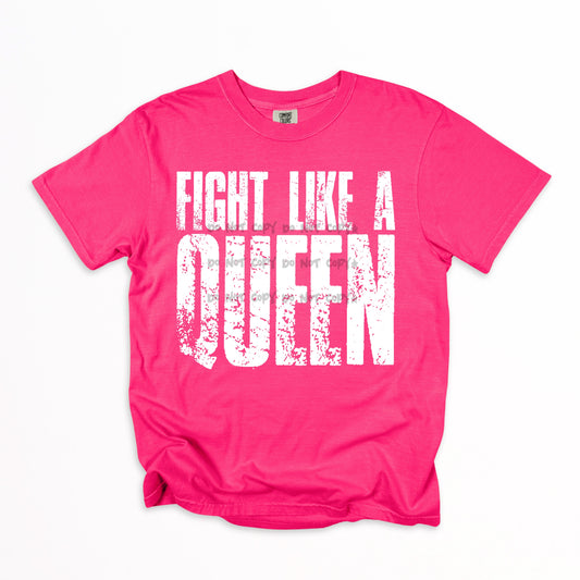 Fight like a queen (Breast cancer awareness)-DTF&UV