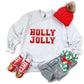 Holly Jolly Red Faux Embroidery Sequin -DTF