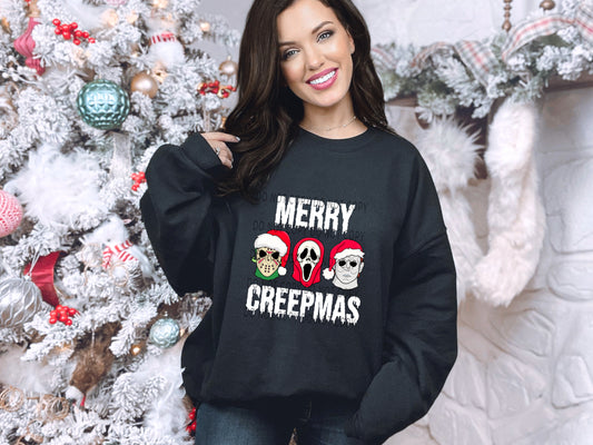 Merry Creepmas Wht - DTF