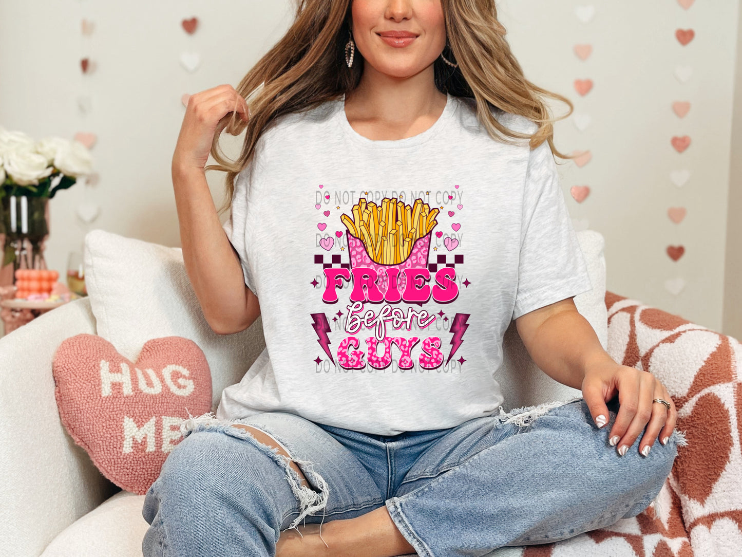 Fries Before Guys Leopard DTF