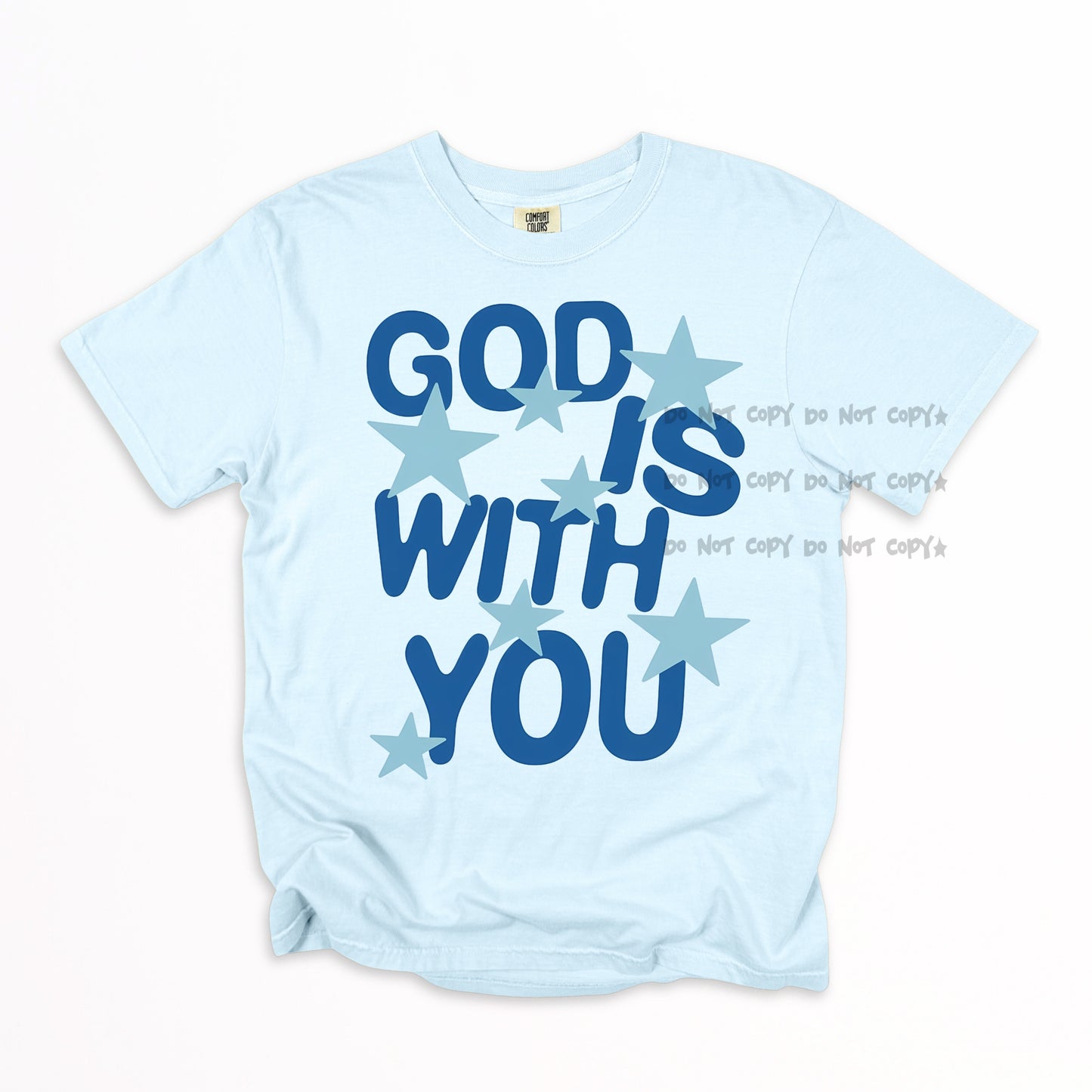 God is with you stars-DTF&UV
