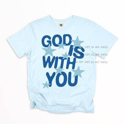 God is with you stars-DTF&UV