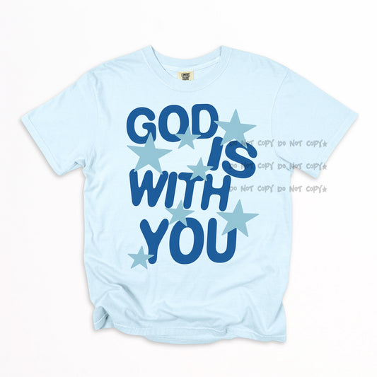 God is with you stars-DTF&UV