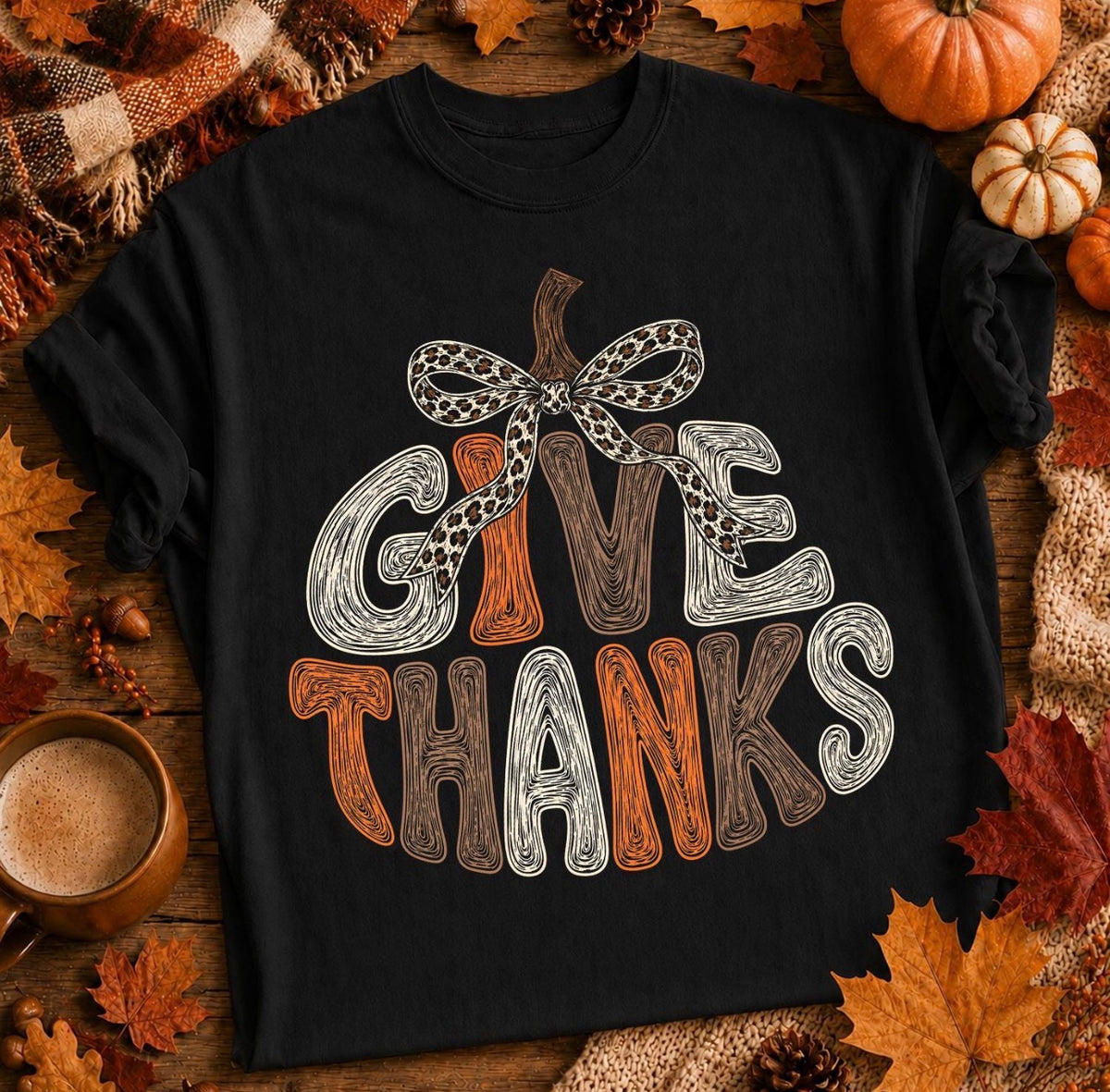 Sketch Give Thanks Pumpkin- DTF&UV