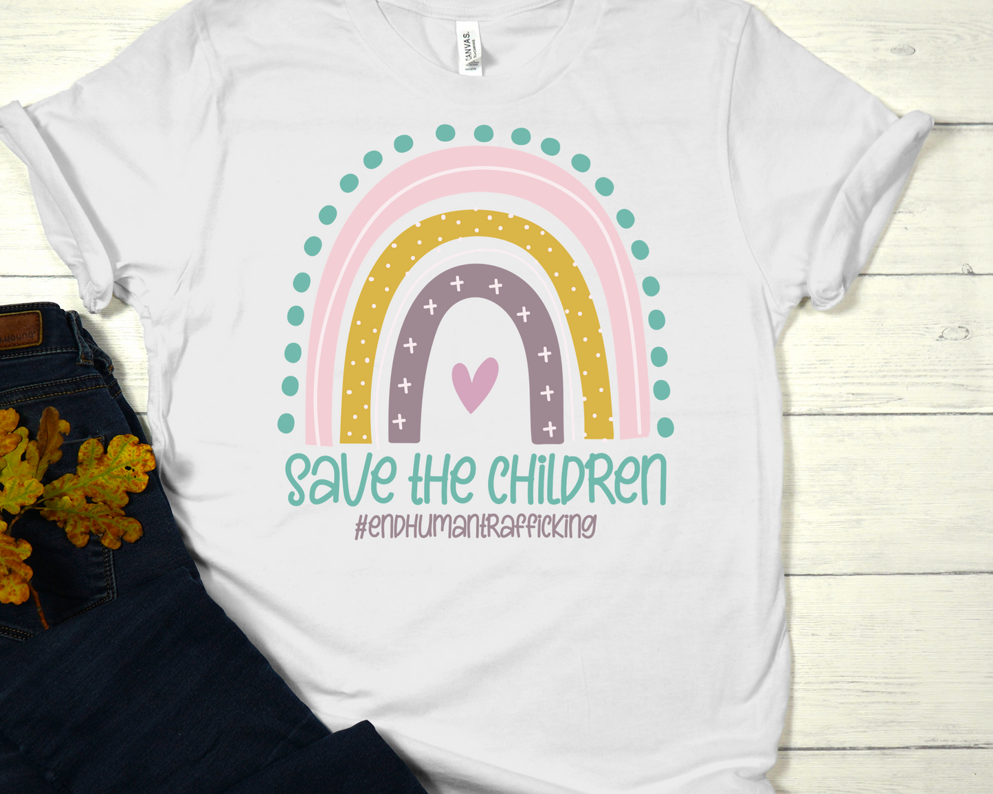 Save the children rainbow-DTF