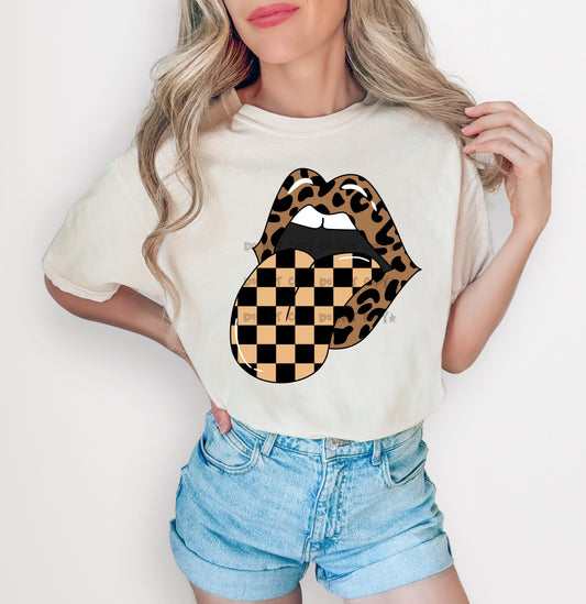 Leopard Lips- DTF